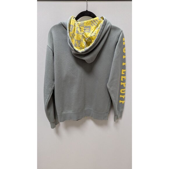 Harry Potter Grey/Yellow "Hufflepuff" Zippered Hoodie - Picture 2 of 2